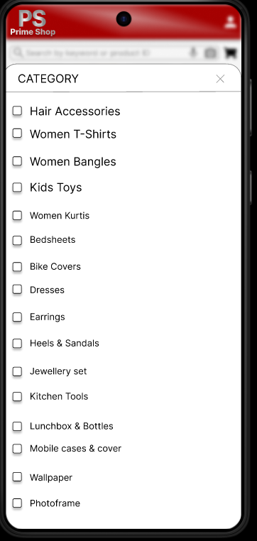 Category Selection
